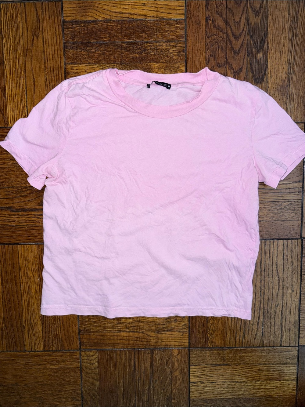Zara Classic Cotton T shirt  - Pink, Small. Good condition